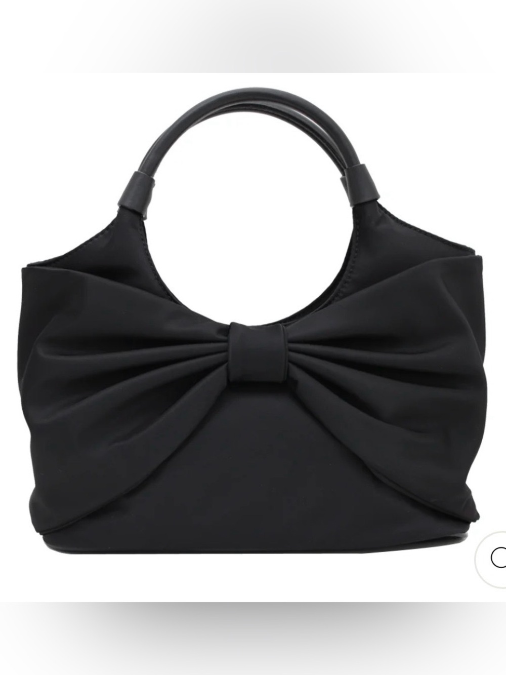 KATE SPADE New York Bow Seaside Nylon Small Sutton Shoulder Black Purse Like New
